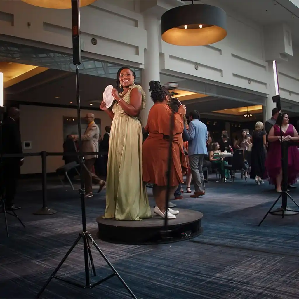 Southern Charm photo booth rental Myrtle Beach with guests posing.