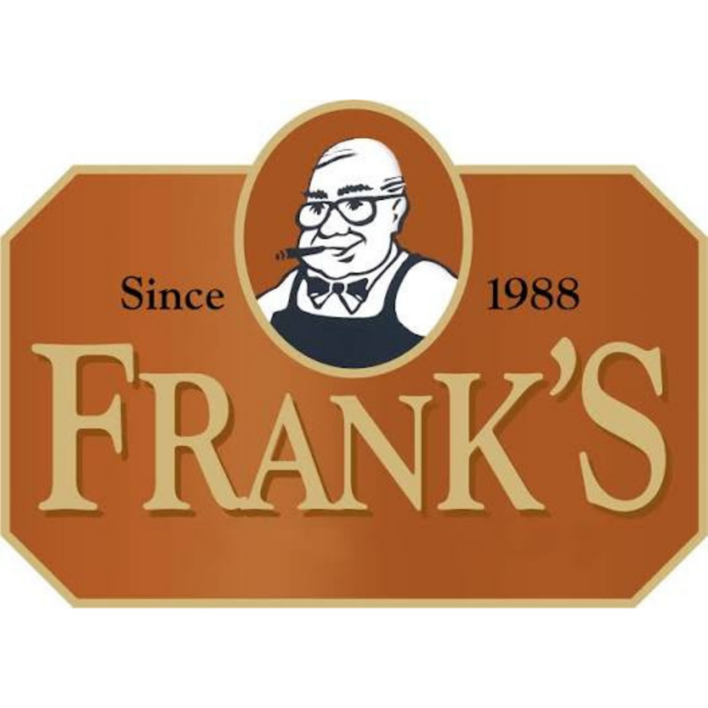 Frank's 1988 logo, featuring a man with a cigar